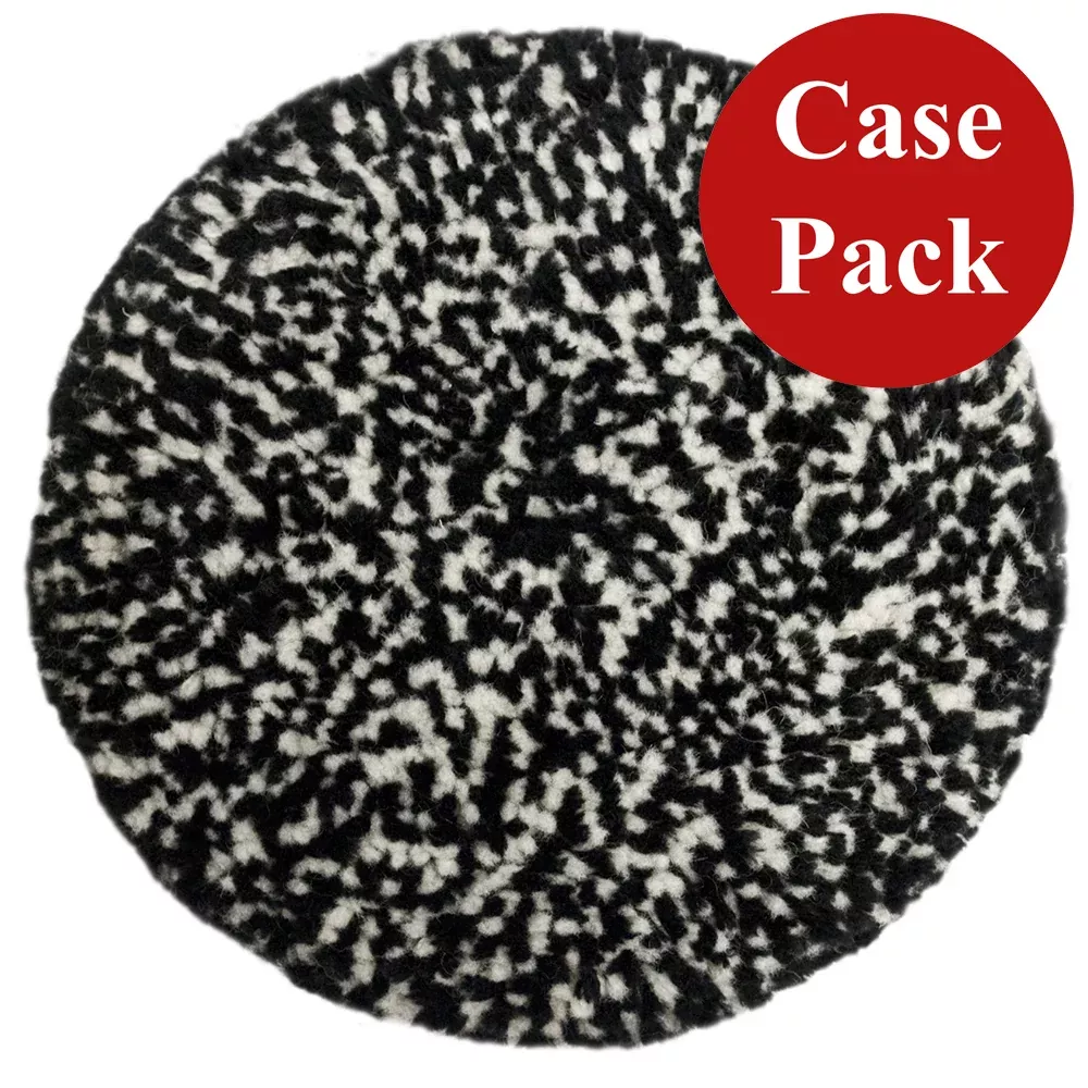 Presta Wool Compounding Pad - BlackWhite Heavy Cut - *Case of 12*